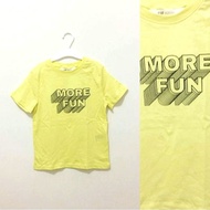 H&m boy kids tee yellow more fun hnm kids clothes/ size 4-6Y