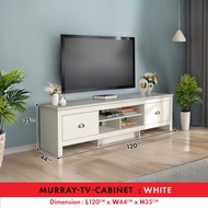F&F : Murray 6ft TV Cabinet Up to 65inch TV / Kabinet TV / Rak TV / TV Console / TV Cabinet Size 6/5