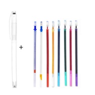 【】 10pcs Set Disappearing Erasable Ink Fabric Marker Pen Cross Stitch Water Erasable Pen Tailors Qui