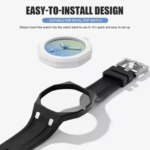 Modification Kit for Swatch x AP Watch Case Rubber Strap for SWATCH Royal Pop Pocket Watch Changer W