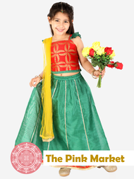 [READY STOCK]SG Local Seller Diwali Indian Traditional Kids Costumes/Racial Harmony Dress lehenga choli