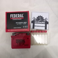Baterai Aki Motor / Battery Accu Federal FTZ5S-BS