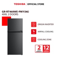 Toshiba GR-RT468WE-PMY(06) 400L 2 Doors Inverter Refrigerator / Freezer / Fridge / Peti Sejuk