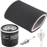LCGLY Air Filter & Oil Filter & Spark Plug Kit Compatible with Yamaha Grizzly Bruin Wolverine 350 45