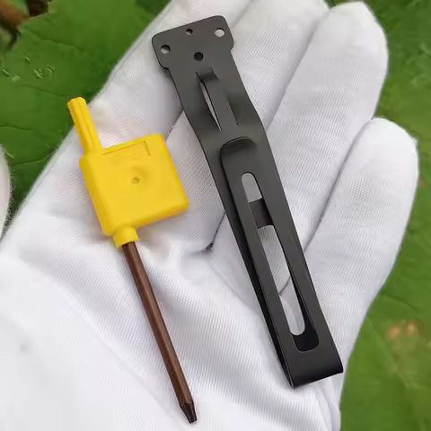 Stainless Steel Replacement Two-Way Pocket Clip Bi-Directional Clips for NITECORE EDC37 Flashlight