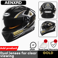 AENXRD MAX Motorcycle Helmet Full Face For 55cm-62cm Head Circumference Ultraviolet-ProofVisor free