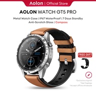 Aolon GT5 Pro 1.6-inch Smart Watch Men Waterproof Bluetooth Call Compass Metal Case 100+ Sports Mode