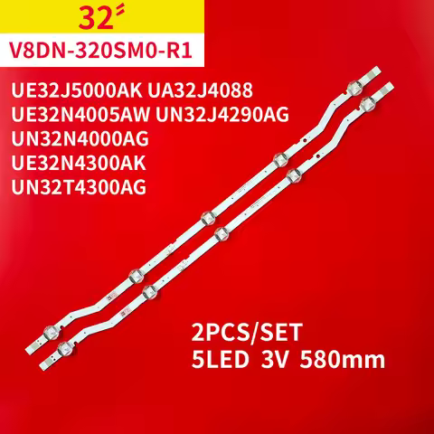 2Pcs/1Set LED Backlight Strip for SAMSUNG UE32J5000AK UA32J4088 UE32N4005AW UN32J4290AG UN32N4000AG 