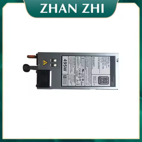 90%new for R720 R620 R520 T620 T720 Server 495W D495E-S0 DPS-495AB A E495E-S1 N24MJ 3GHW3 33MD5 F495