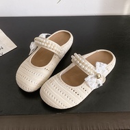 Ielgy 2025 Giày nữ dày hơn bên trong Bohemian baotou Dép nửa chân mùa hè của phụ nữ