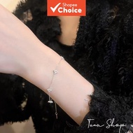Women's Four Leaf Clover Bracelet, 5 Lucky Four-leaf Clover Charms