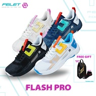 FELET FLASH PRO Pickleball & Badminton Shoes Kasut Pickleball & Badminton 100% Original by FLEET
