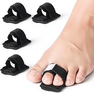 4 Pcs Hammer Toe Straightener Buddy Wraps Hammer Toe Corrector Adjustable Reusable Splint Bandages S