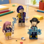 Kpop Demon Hunters, A Group Of Demon Hunters, Build Blocks With Lumi And Assemble Toy Building I2s0