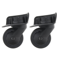 [szluzhen3gv] 1 Pair Luggage Wheels Replacement Universal Trolley Fixed Casters - Flexible and A65-S