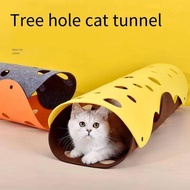 Tree hole cat tunnel cat-teasing toys can be spliced and folded to dismantle and wash the cat house