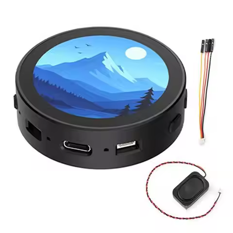 B03B-RP2350A For Raspberry Pico 2 1.85Inch LCD Round Touchscreen Display With Integrated Small Speak