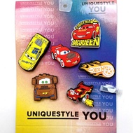 SET OF 6 CHARM MCQUEEN Set of 6 charms attached to Crocs sandals, Jibbitz attached to Crocs sandals 