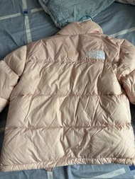 The North Face 粉色羽絨外套 童裝L Size
