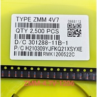 (Combo of 10) Zener Diode ZMM4V7 SMD 1206 LL34 cylindrical glass tube Zener Diode 4.7V 0.5A (Combo)