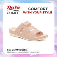 Bata Comfit Womens Comfort Sandals รองเท้าเพื่อสุขภาพ Comfortwithstyle รองเท้าแตะ รองเท้าลำลองแบบสวม สำหรับผู้หญิง รุ่น Ferby  สีชมพู 6615910