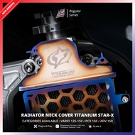 NSA PREMIUM SERIES TITANIUM RADIATOR NECK COVER - STAR X SERIES | GR-5 TITANIUM
