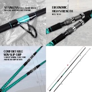 Genuine Portable Carbon Fiber Travel Surf Spinning Rod - 2-4 Piece Options, Saltwater Ready, 9-15 Fe