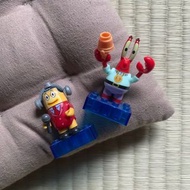 MEGA BLOCKS  SpongeBob スポンジ・ボブ 美高 海綿寶寶 系列 積木玩具 盲抽 ❶蟹老闆 ❷播報員