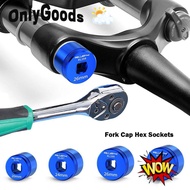 ONLYGOODSS Mountain Bike Fork Repair Tools, Hex Socket Design Blue MTB Suspension Fork Tools, Mainte