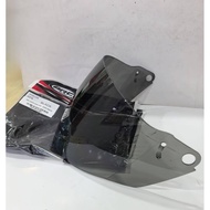 100 % ORIGINAL -ARC VISOR AF6 NEW MODEL (2/3 HALF HELMET) SMOKE (SIANG -MALAM)