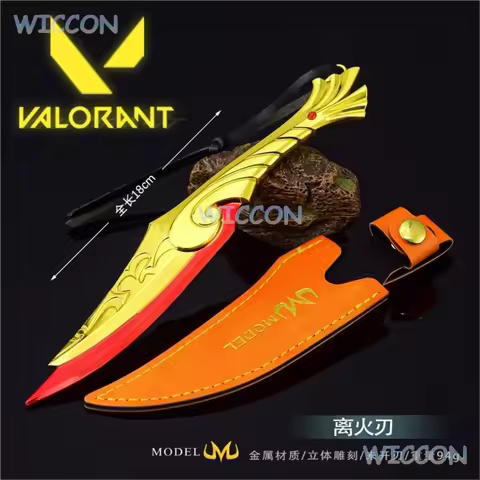 Reyna Ko Bloom Whirling Flowers Valorant Sakura Jett Neon Kunai Metal Weapon Model Games Collectible