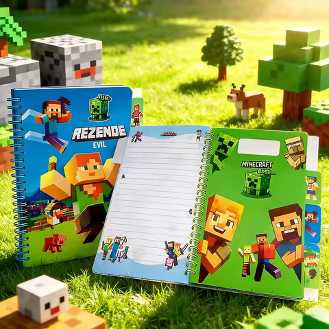 Game My World A5 Notebook for School Kids Stationery Supplies Back To School Gifts 20*14cm