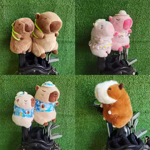Capybara Golf Head Cover Golf Headcover Golf Club Covers Golf Club Head Covers Driver Golf Club Head