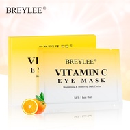 BREYLEE 8 Pairs Vitamin C Serum Whitening Fade Dark Circles Brighten Essence Skincare Eye Masks