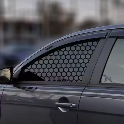 Car Triangle Window Honeycomb Stickers Car Rear Windshield Stickers Waterproof Honeycomb Self-adhesi