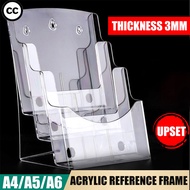 CC Acrylic Brochure Holder  Plastic Acrylic Literature Holders Clear Flyer Holder Rack Card Holder, 
