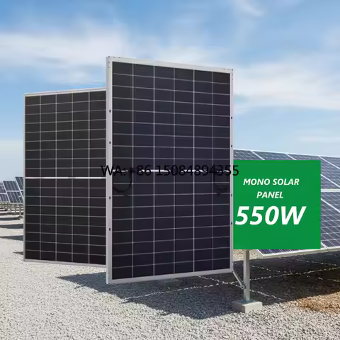 High Efficiency Half Cell Paneles Solares 550w-600w N-type Mono Solar Modules for Residential Backup