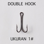 20 Pcs Dobel Hook Double Hook Jump Frog Soft Frog Casting