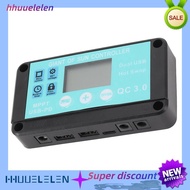 [hhuuelelen]MPPT Solar Charge Controller Multiple Protection Solar Solar QC3.0 Controller with LCD S