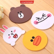 SMARTSIMPLE Silicone Dining Table Placemat Coaster Cute Cartoon Cup Mat Anti-heat Anti Slip Coaster Kitchen Accessories D1X4