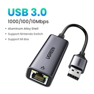 UGREEN USB 3.0 RJ45 Ethernet Adapter 1000 Mbps Network Card LAN Aluminum for Nintendo Switch MacBook
