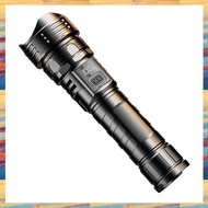 [L M Q N] LED Flashlight Rechargeable Portable Flashlight Digital Display Outdoor Work Light Telesco