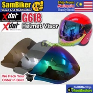 XDOT Small Hole G618 Helmet Visor X Dot G 618 G618N Original Clear Smoke Chrome Rainbow Siang Malam