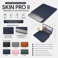 WIWU MacBook Pro 16 Inch M1 Skin Pro II PU Leather Sleeve Premium Laptop Sleeve