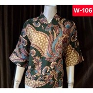 ( Ready Stock) SW0088KKV Batik Ladies Blouse Batik poncho Perempuan Batik Baju Kelawar Blouse Batik 