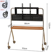 Small Apartment Living Room TV Bracket Movable Storage Rack Floor Rack Push and Pull Applicable40to85Inch