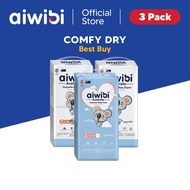 Aiwibi Baby Comfy Dry Diapers Tape & Pants (3Pack)