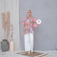 Baju Batik Lengan Panjang Safeya Blouse