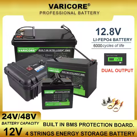 VariCore 12.8V/24v 310ah 280ah 180Ah 120AH 100ah LiFePO4 Battery 25.6v 12V Lithium Iron Phosphate fo