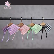 BALSA Doll Clothes, 10~15cm Cotton Stuffed Doll Checkered Cloak, |Outfit Checkered 15cm Cotton Doll 